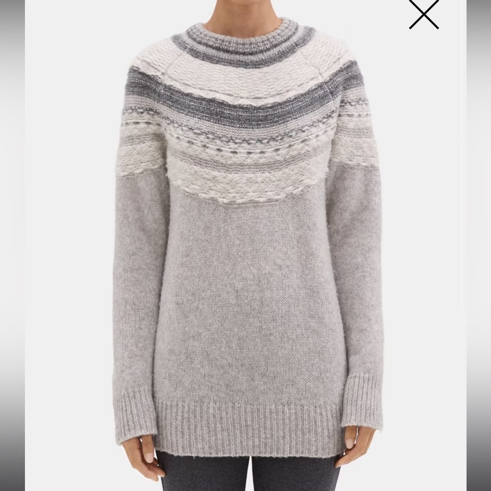 Like New Fair Isle Sweater in Wool-Blend
